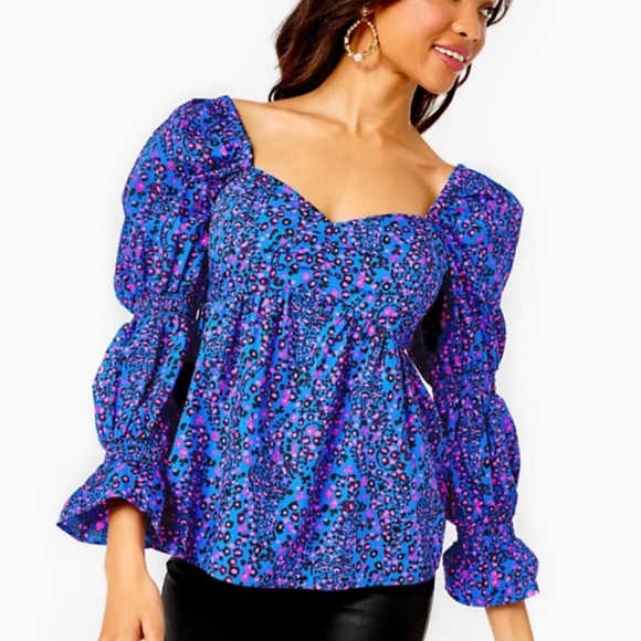 Lilly Pulitzer Preslee Top NWT Size 8 - Picture 2 of 2